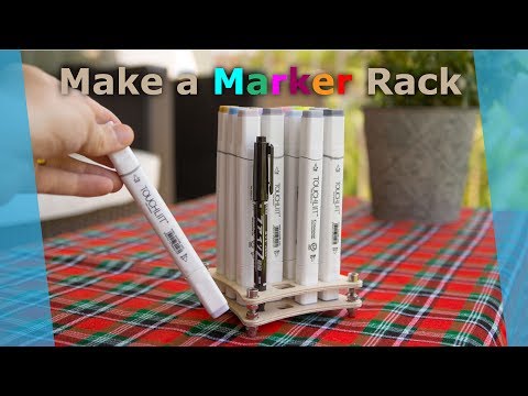 Make a Marker Rack - Filzstifthalter aus Sperrholz CNC gefräst für TOUCHLIIT / COPIC Marker